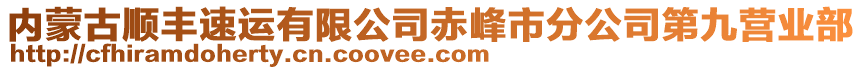 內蒙古順豐速運有限公司赤峰市分公司第九營業部
