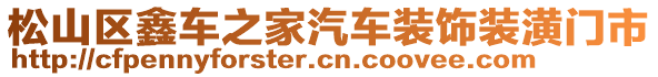 松山區(qū)鑫車之家汽車裝飾裝潢門市