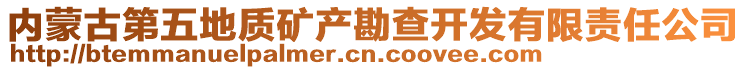 內(nèi)蒙古第五地質(zhì)礦產(chǎn)勘查開發(fā)有限責(zé)任公司