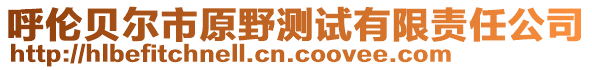 呼倫貝爾市原野測(cè)試有限責(zé)任公司