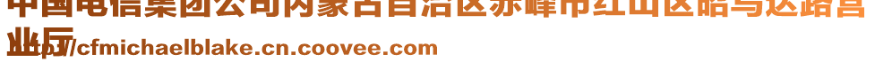 中國(guó)電信集團(tuán)公司內(nèi)蒙古自治區(qū)赤峰市紅山區(qū)昭烏達(dá)路營(yíng)
業(yè)廳