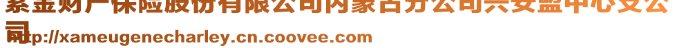 紫金財產保險股份有限公司內蒙古分公司興安盟中心支公
司