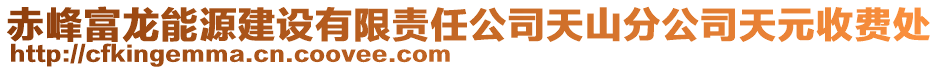 赤峰富龍能源建設有限責任公司天山分公司天元收費處