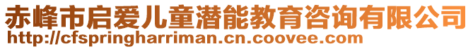 赤峰市啟愛兒童潛能教育咨詢有限公司