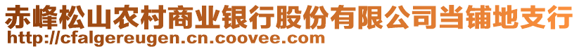 赤峰松山農村商業銀行股份有限公司當鋪地支行