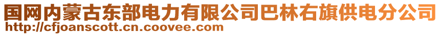 國網(wǎng)內(nèi)蒙古東部電力有限公司巴林右旗供電分公司