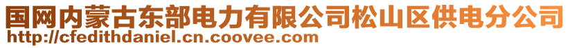 國(guó)網(wǎng)內(nèi)蒙古東部電力有限公司松山區(qū)供電分公司