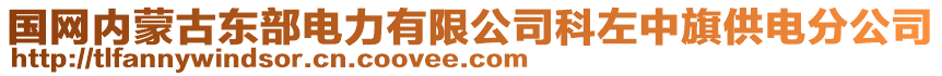 國(guó)網(wǎng)內(nèi)蒙古東部電力有限公司科左中旗供電分公司