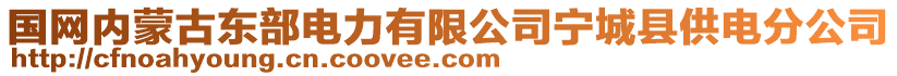 國網(wǎng)內(nèi)蒙古東部電力有限公司寧城縣供電分公司