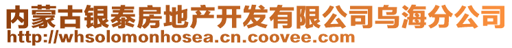 内蒙古银泰房地产开发有限公司乌海分公司