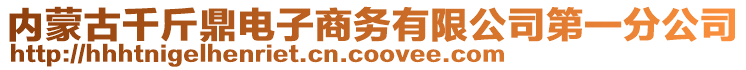 內蒙古千斤鼎電子商務有限公司第一分公司