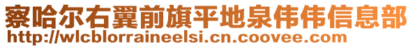 察哈爾右翼前旗平地泉偉偉信息部