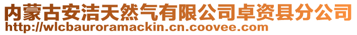 内蒙古安洁天然气有限公司卓资县分公司