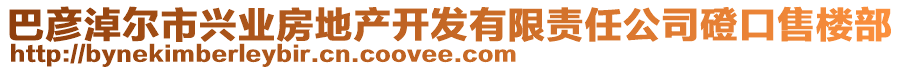 巴彥淖爾市興業(yè)房地產開發(fā)有限責任公司磴口售樓部