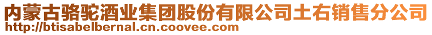 内蒙古骆驼酒业集团股份有限公司土右销售分公司