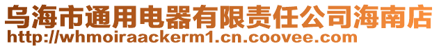 烏海市通用電器有限責任公司海南店