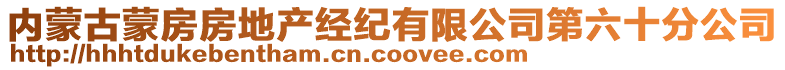 內(nèi)蒙古蒙房房地產(chǎn)經(jīng)紀(jì)有限公司第六十分公司