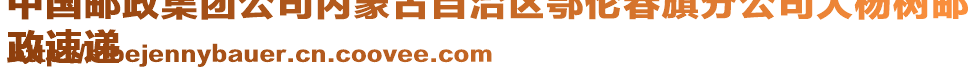 中国邮政集团公司内蒙古自治区鄂伦春旗分公司大杨树邮
政速递