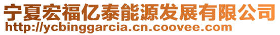 寧夏宏福億泰能源發展有限公司