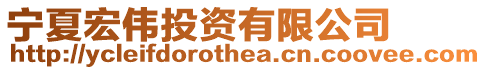寧夏宏偉投資有限公司
