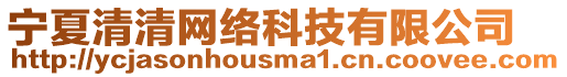 寧夏清清網(wǎng)絡(luò)科技有限公司