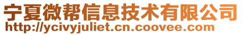 寧夏微幫信息技術(shù)有限公司