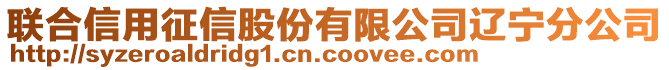 聯(lián)合信用征信股份有限公司遼寧分公司