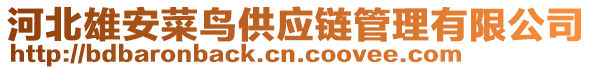 河北雄安菜鳥(niǎo)供應(yīng)鏈管理有限公司