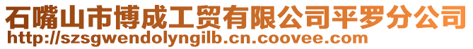 石嘴山市博成工貿(mào)有限公司平羅分公司