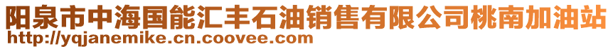 陽(yáng)泉市中海國(guó)能匯豐石油銷售有限公司桃南加油站