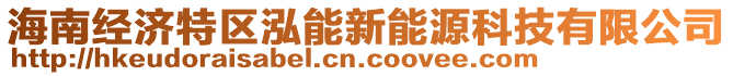 海南經(jīng)濟(jì)特區(qū)泓能新能源科技有限公司