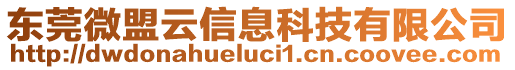 東莞微盟云信息科技有限公司