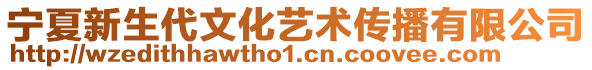 寧夏新生代文化藝術(shù)傳播有限公司