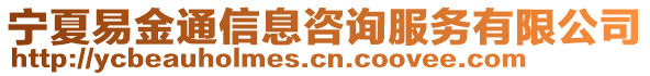 寧夏易金通信息咨詢服務(wù)有限公司