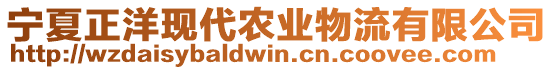 寧夏正洋現(xiàn)代農(nóng)業(yè)物流有限公司