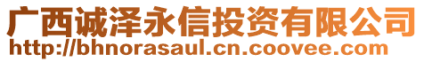 廣西誠(chéng)澤永信投資有限公司