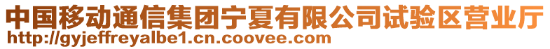 中國(guó)移動(dòng)通信集團(tuán)寧夏有限公司試驗(yàn)區(qū)營(yíng)業(yè)廳