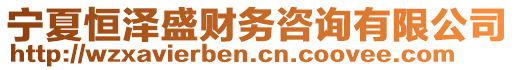 寧夏恒澤盛財務(wù)咨詢有限公司