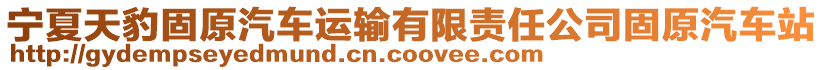 寧夏天豹固原汽車運輸有限責任公司固原汽車站