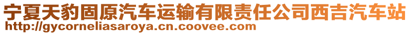 寧夏天豹固原汽車運輸有限責任公司西吉汽車站