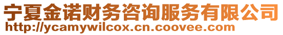 寧夏金諾財務(wù)咨詢服務(wù)有限公司