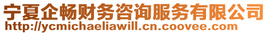 寧夏企暢財(cái)務(wù)咨詢服務(wù)有限公司