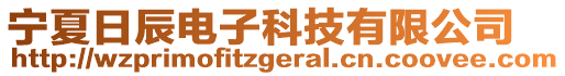 寧夏日辰電子科技有限公司