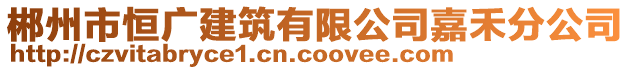 郴州市恒廣建筑有限公司嘉禾分公司