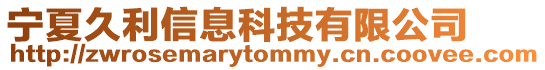 寧夏久利信息科技有限公司