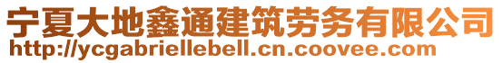 寧夏大地鑫通建筑勞務(wù)有限公司