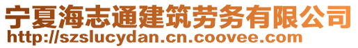 寧夏海志通建筑勞務(wù)有限公司