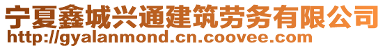 宁夏鑫城兴通建筑劳务有限公司