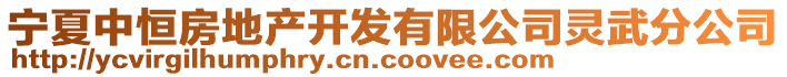 寧夏中恒房地產(chǎn)開發(fā)有限公司靈武分公司