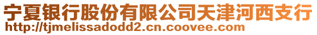 寧夏銀行股份有限公司天津河西支行